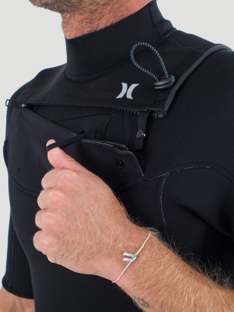 Short John Hurley Advant 2/2mm SS Springsuit Preto