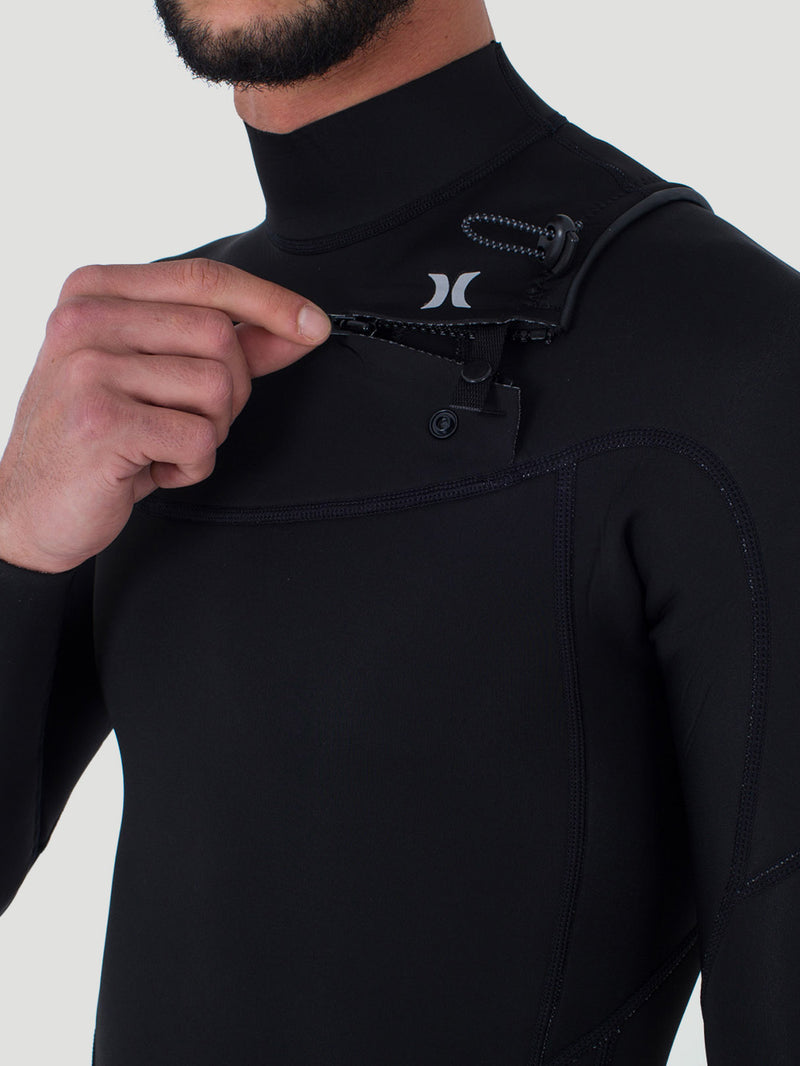Short John Hurley Advant 2/2mm LS Springsuit Preto