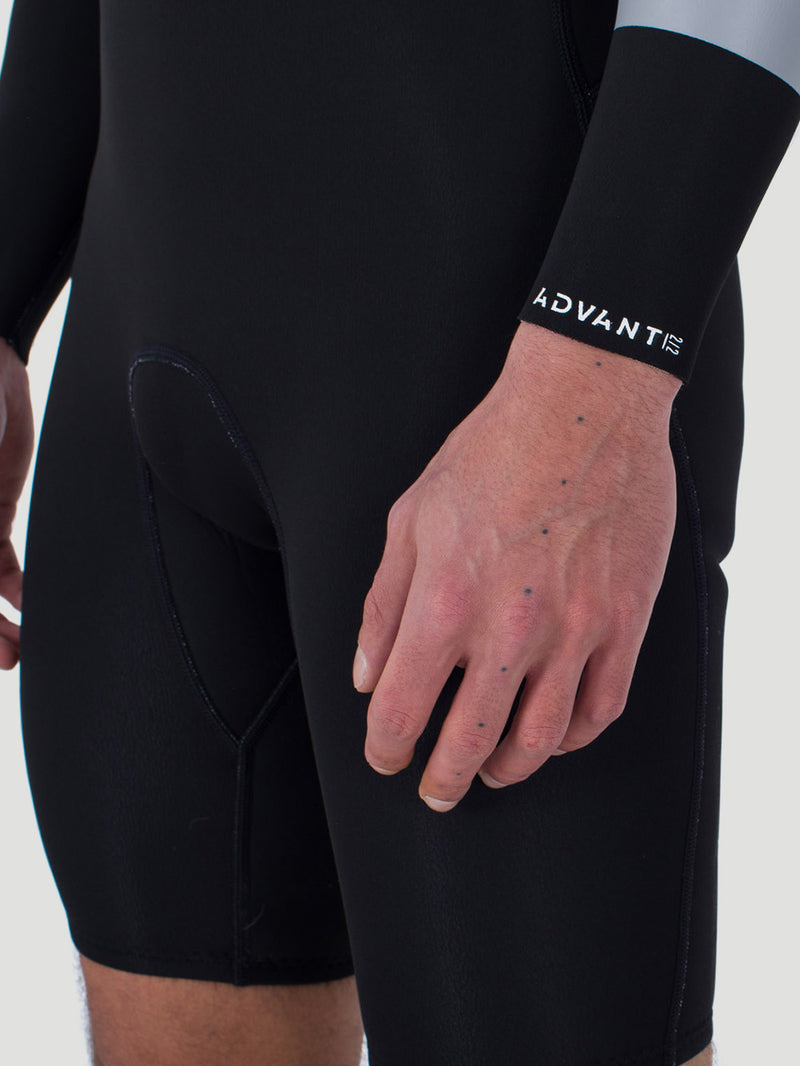 Short John Hurley Advant 2/2mm LS Springsuit Preto