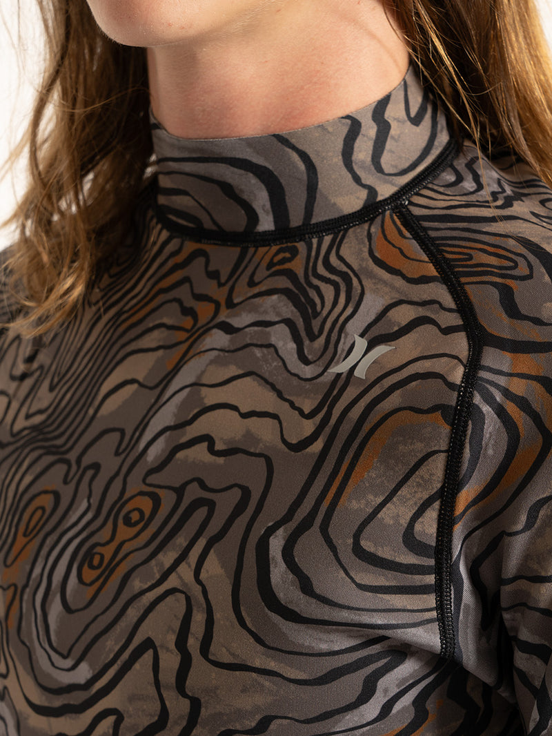 Jaqueta Neoprene Hurley Advant Printed 1mm Black Marbled