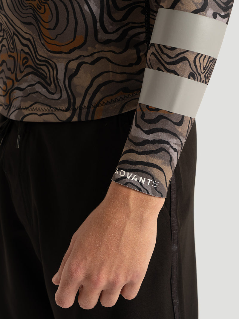 Jaqueta Neoprene Hurley Advant Printed 1mm Black Marbled