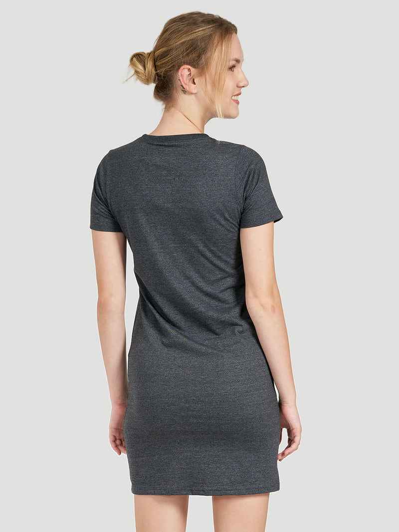 Vestido Hurley O&O Mescla Preto