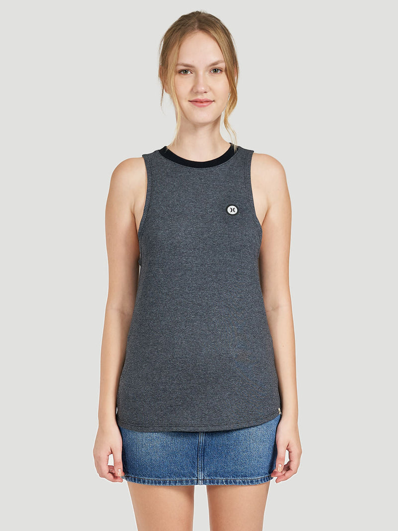 Regata Hurley Ringer Mescla Preto