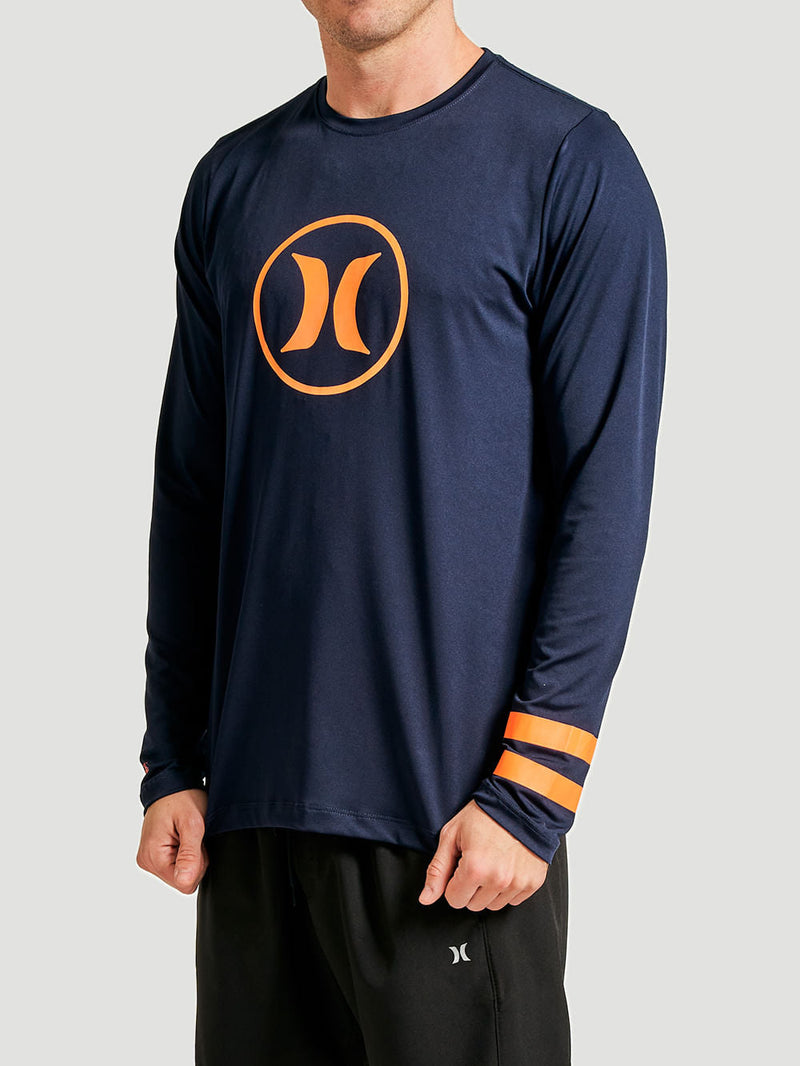 Lycra Manga Longa Hurley Circle Icon Marinho