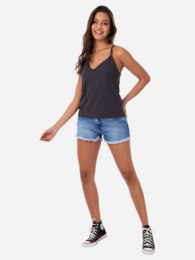 Blusa Hurley Modern Mescla Preto