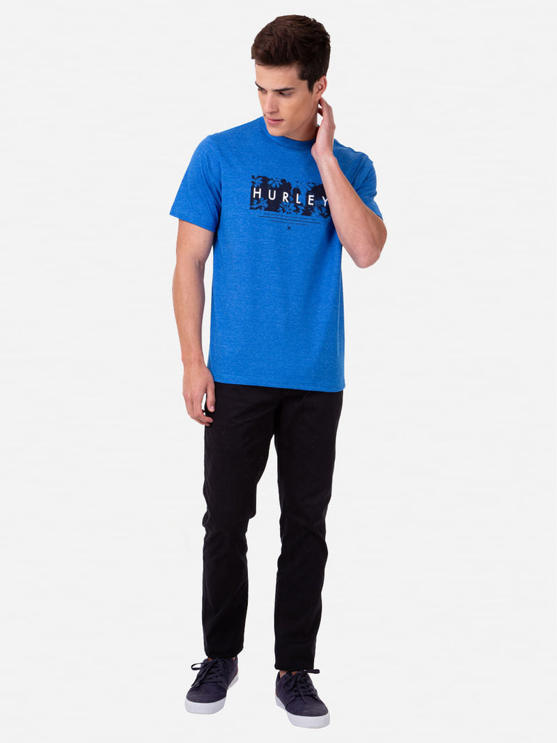 Camiseta Hurley Established Mescla Azul
