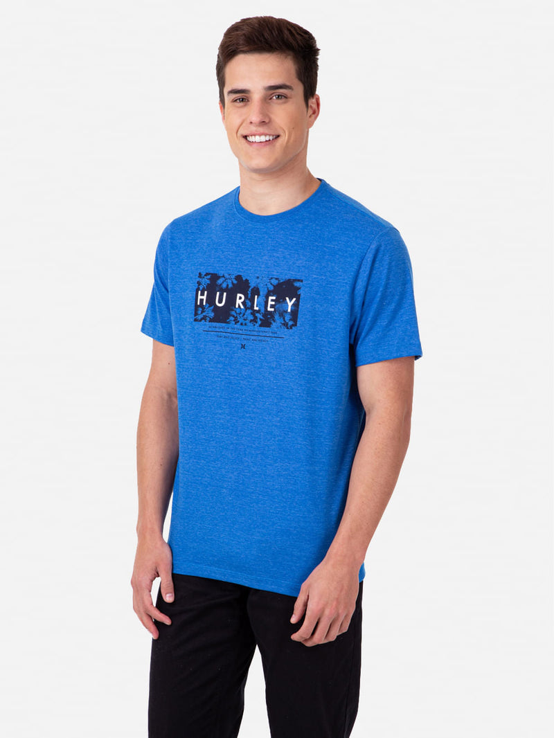Camiseta Hurley Established Mescla Azul