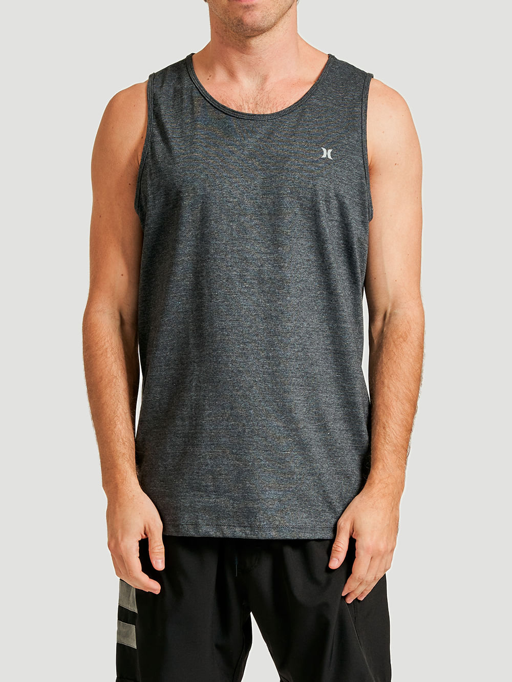 Regata Hurley Mini Icon Plus Size Mescla Preto