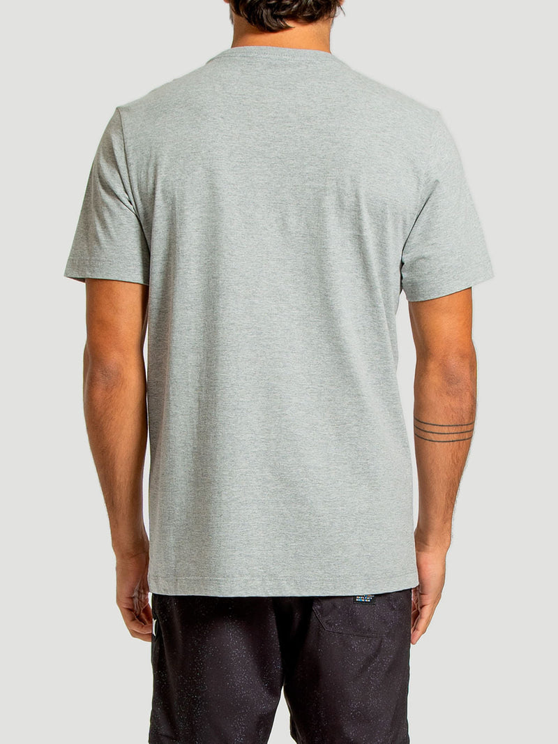 Camiseta Hurley O&O Plus Size Mescla Cinza