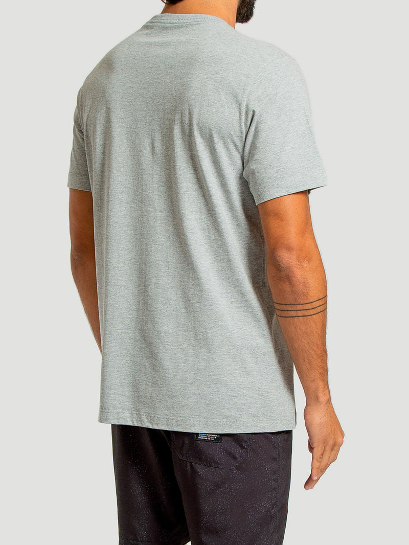 Camiseta Hurley O&O Plus Size Mescla Cinza