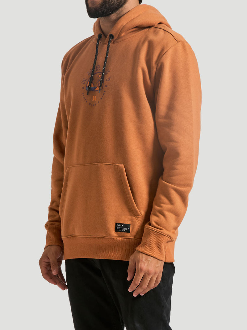 Moletom Canguru Hurley Focus Ocre