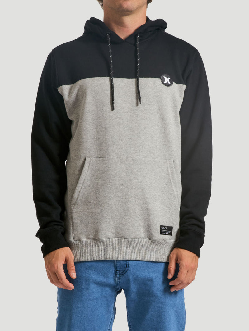 Moletom Canguru Preto Hurley Puff