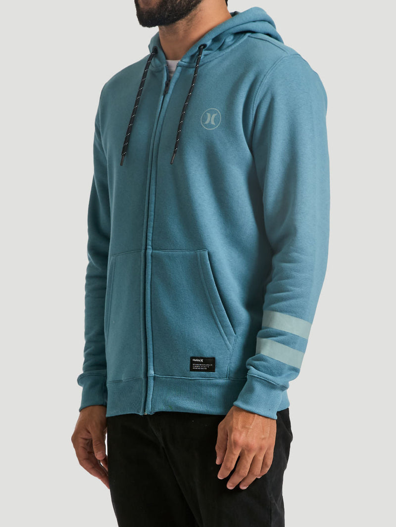 Moletom Aberto Hurley Circle Icon Preto Azul