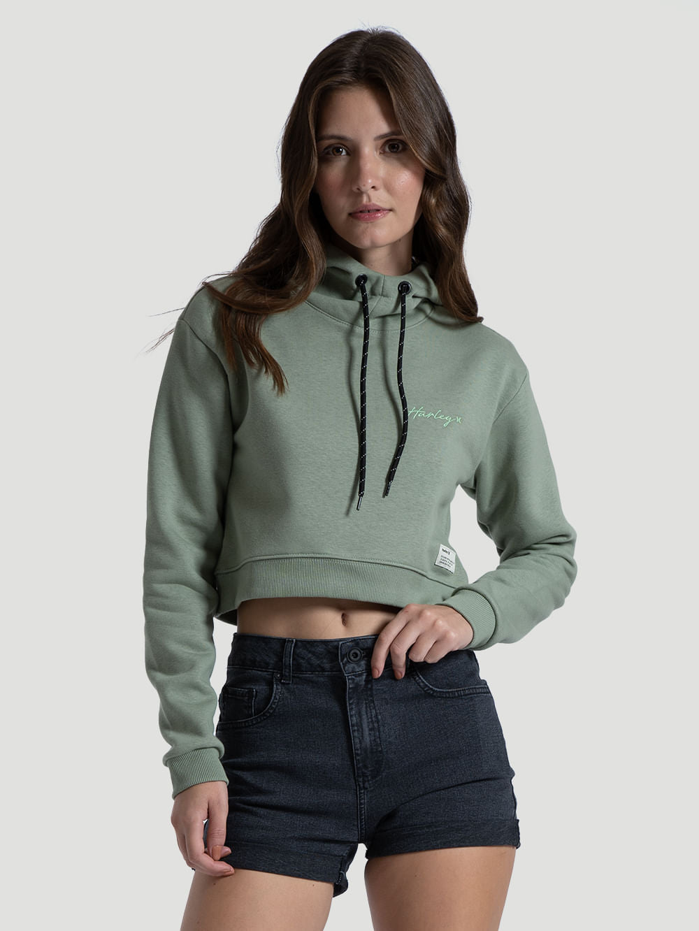 Blusa Moletom Moletom Canguru Hurley Moletom Feminino Casaco