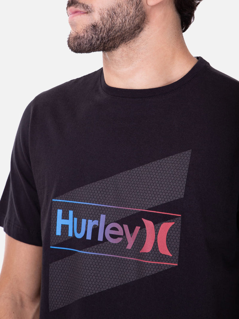 Camiseta Hurley Slash Preta