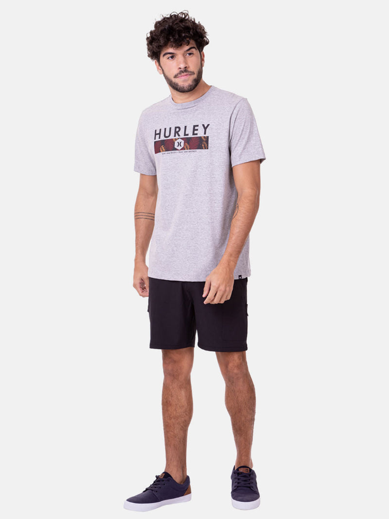 Camiseta Print and Destroy Cinza