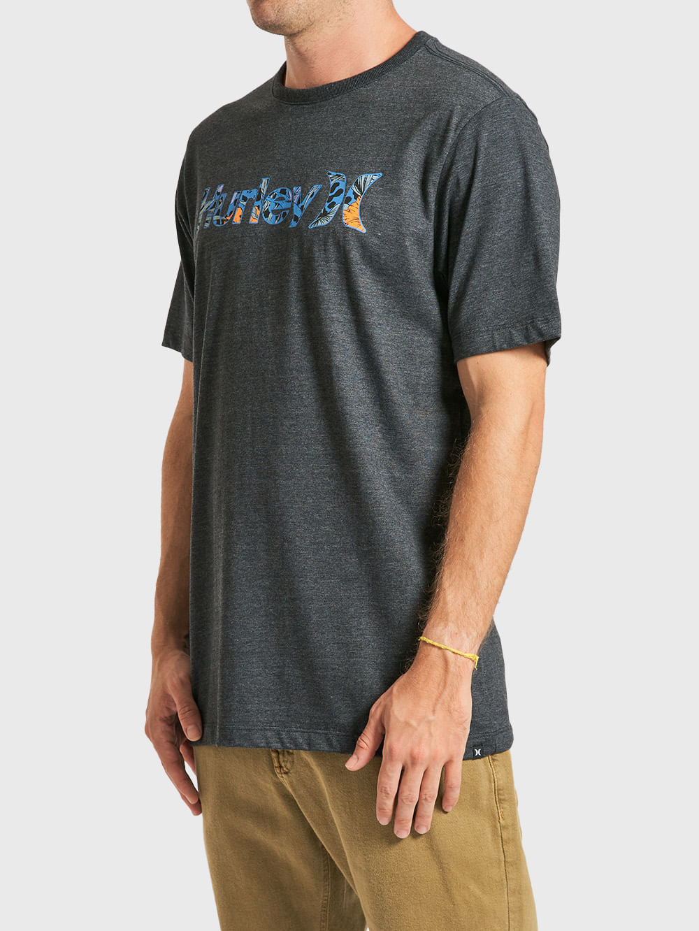 Camiseta Hurley Myrtle Mescla Preta