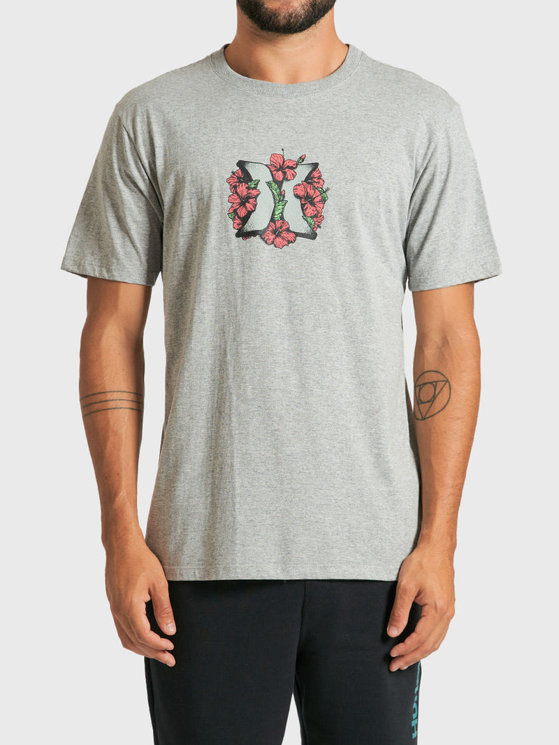 Camiseta Hurley Rose Mescla Cinza