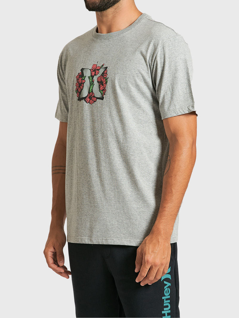 Camiseta Hurley Rose Mescla Cinza