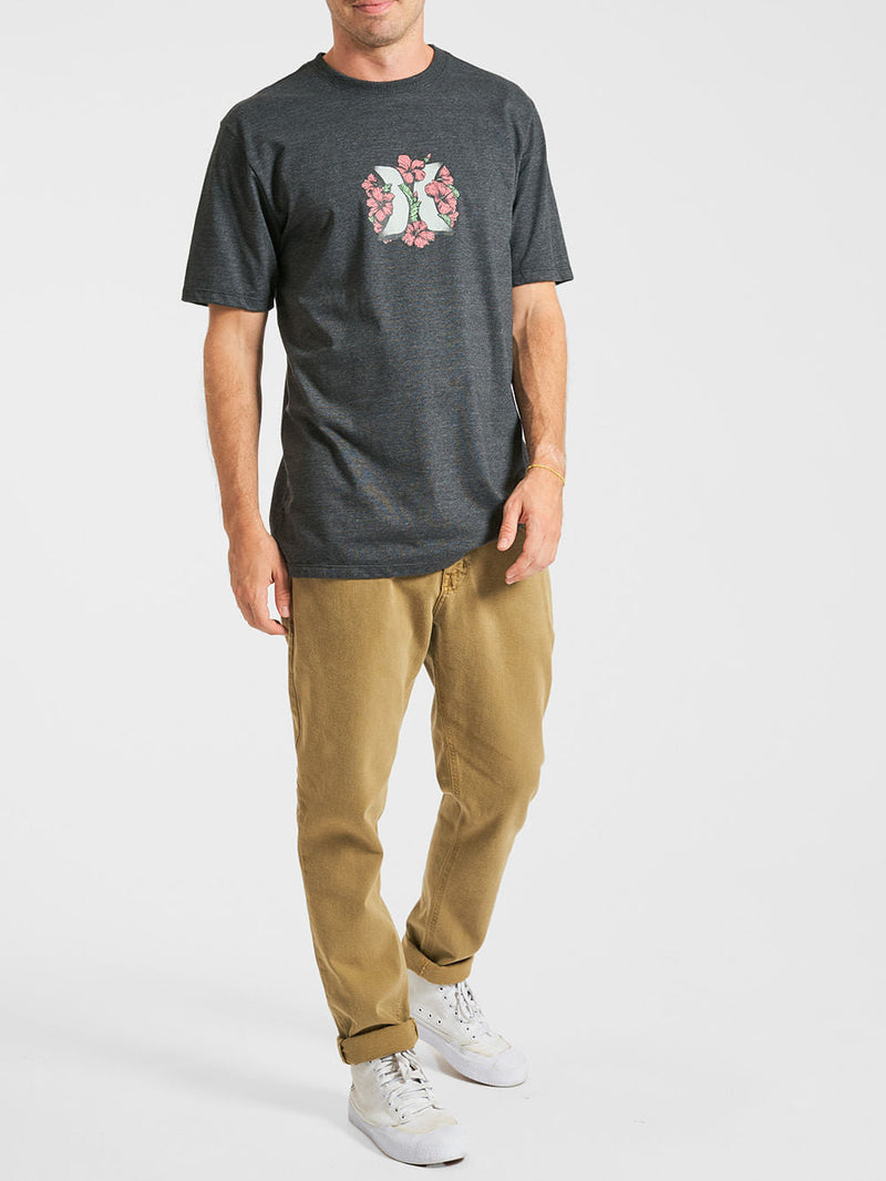 Camiseta Hurley Rose Mescla Preto