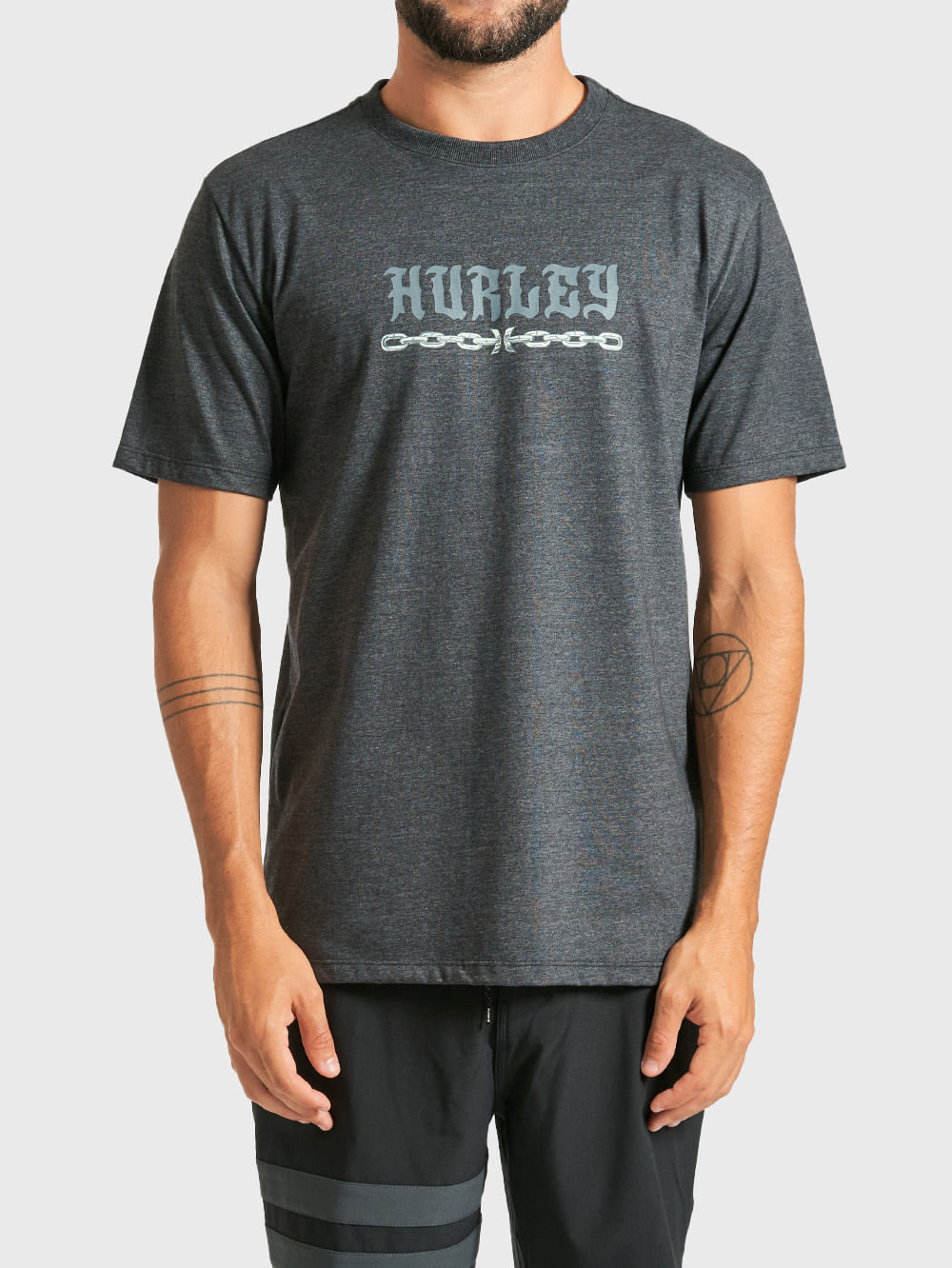 Camiseta Hurley Locals Mescla Preto