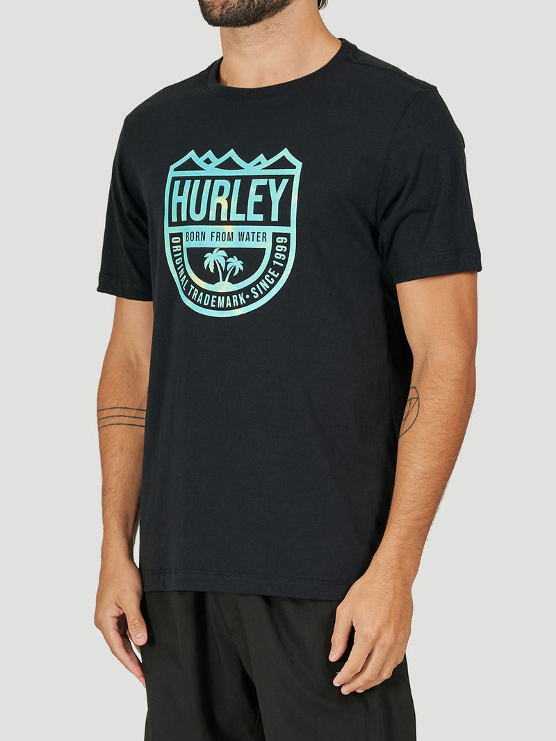 Camiseta Hurley Vintage Surf Preto