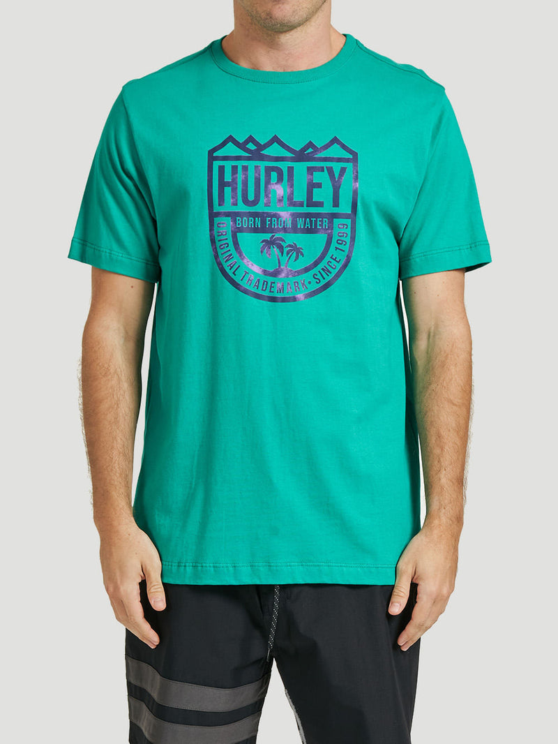 Camiseta Hurley Vintage Surf Turquesa