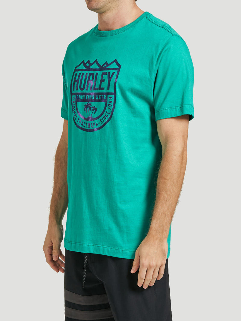 Camiseta Hurley Vintage Surf Turquesa