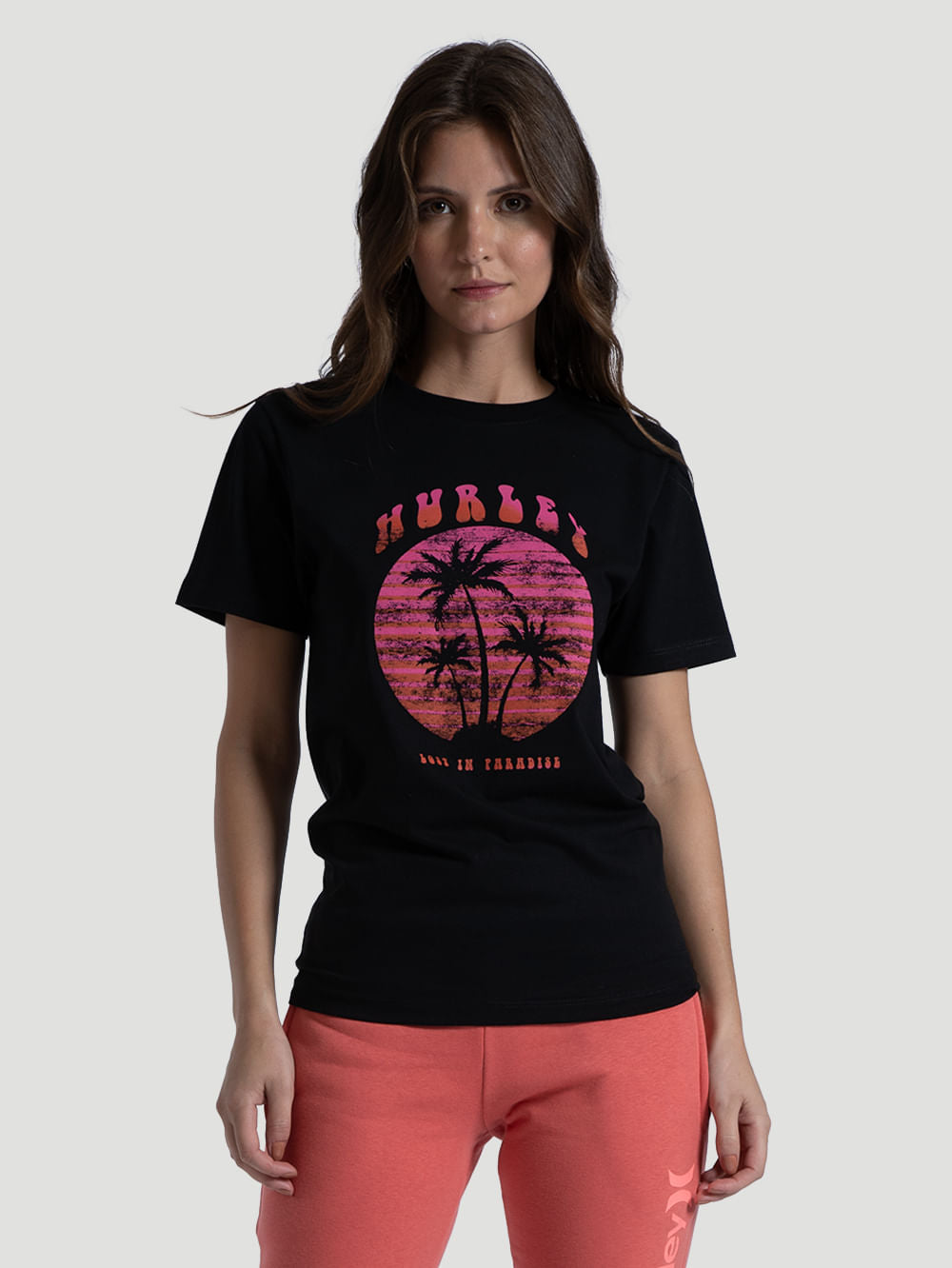 T-shirt Feminina Aloha Paradise Branca