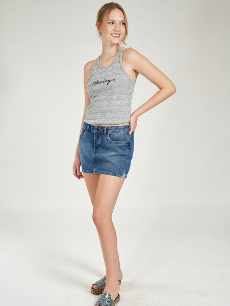 Saia Jeans Azul Hurley Above