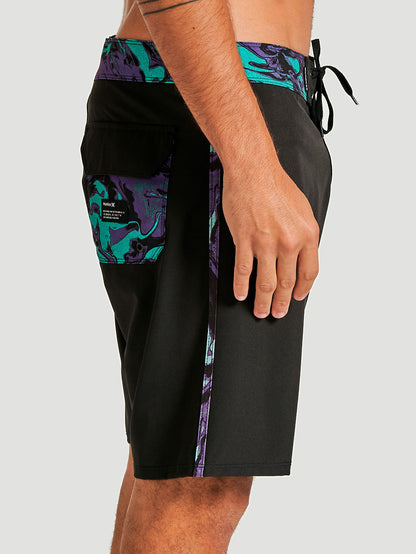 Boardshorts Hurley Madness Stripe 18" Preto