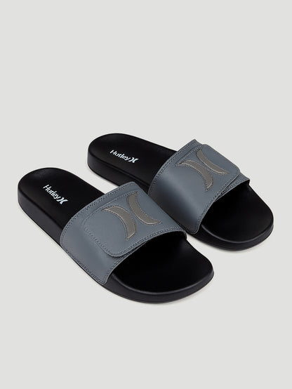 Chinelo Slide Velcro Preto Hurley Iconic