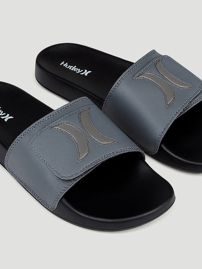 Chinelo Slide Velcro Preto Hurley Iconic