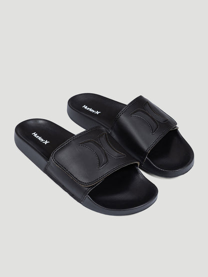 Chinelo Slide Velcro Preto Hurley Iconic