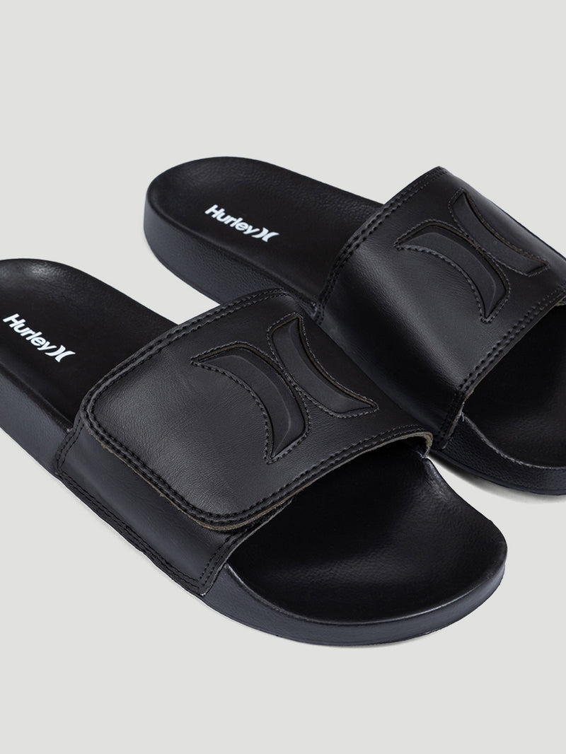 Chinelo Slide Velcro Preto Hurley Iconic
