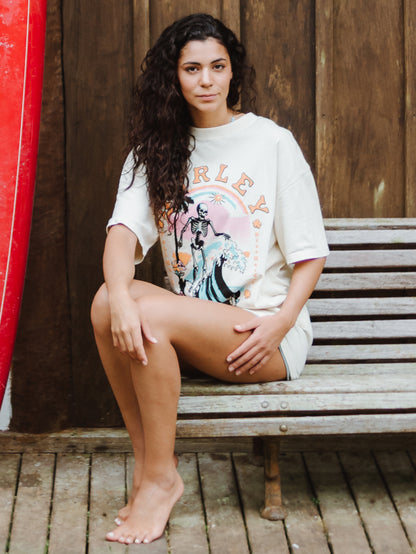 Camiseta Manga Curta Off White Hurley Paradise