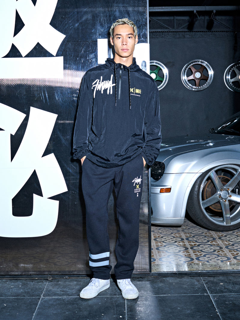 Calça de Moletom Hurley x Shibuya Signature Block Party Preta