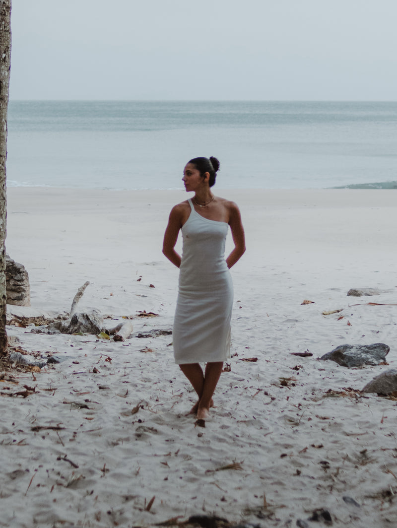 Vestido Midi Off White Hurley Single