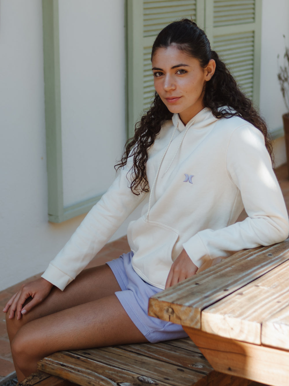 Moletom Canguru Hurley Icon Feminino Off White – Hurley Brasil