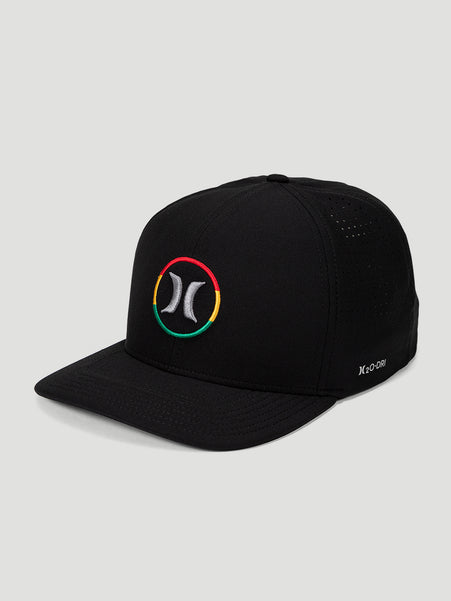 Boné Hurley Flat Rasta Preto