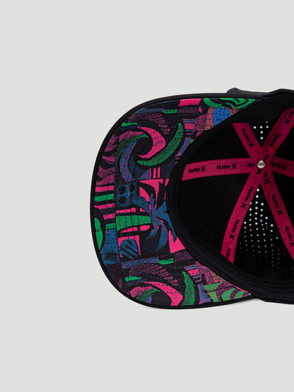 Boné Aba Curva H2O-DRI Preto Hurley Surf Noise