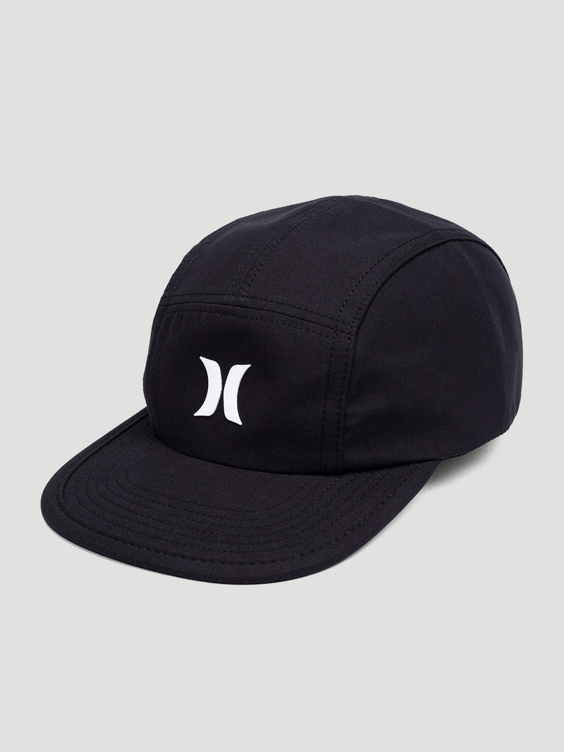Boné Aba Reta Preto Five Panel Hurley Secret