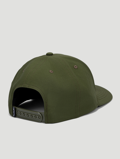 Boné Aba Reta Verde Militar Hurley One&Only