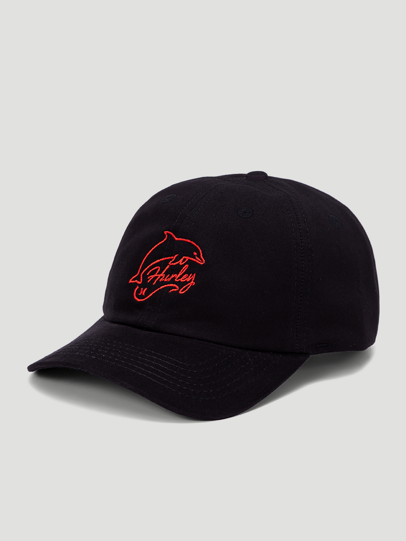 Boné Feminino Hurley Dolphins Aba Curva Preto