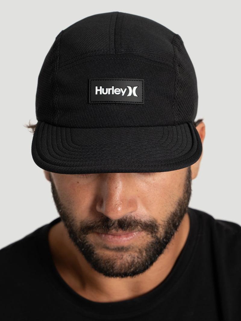 Boné Hurley Five Runner Preto Aba Reta