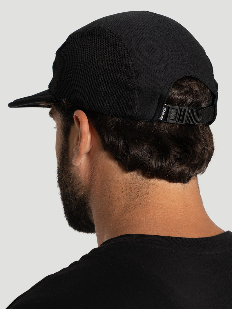 Boné Hurley Five Runner Preto Aba Reta