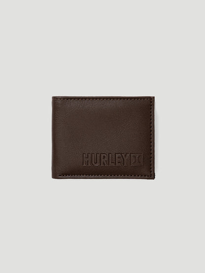 Carteira Marrom Couro Hurley Casual