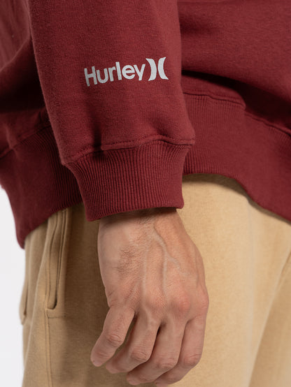 Moletom Hurley Careca Mini Icon II Vinho