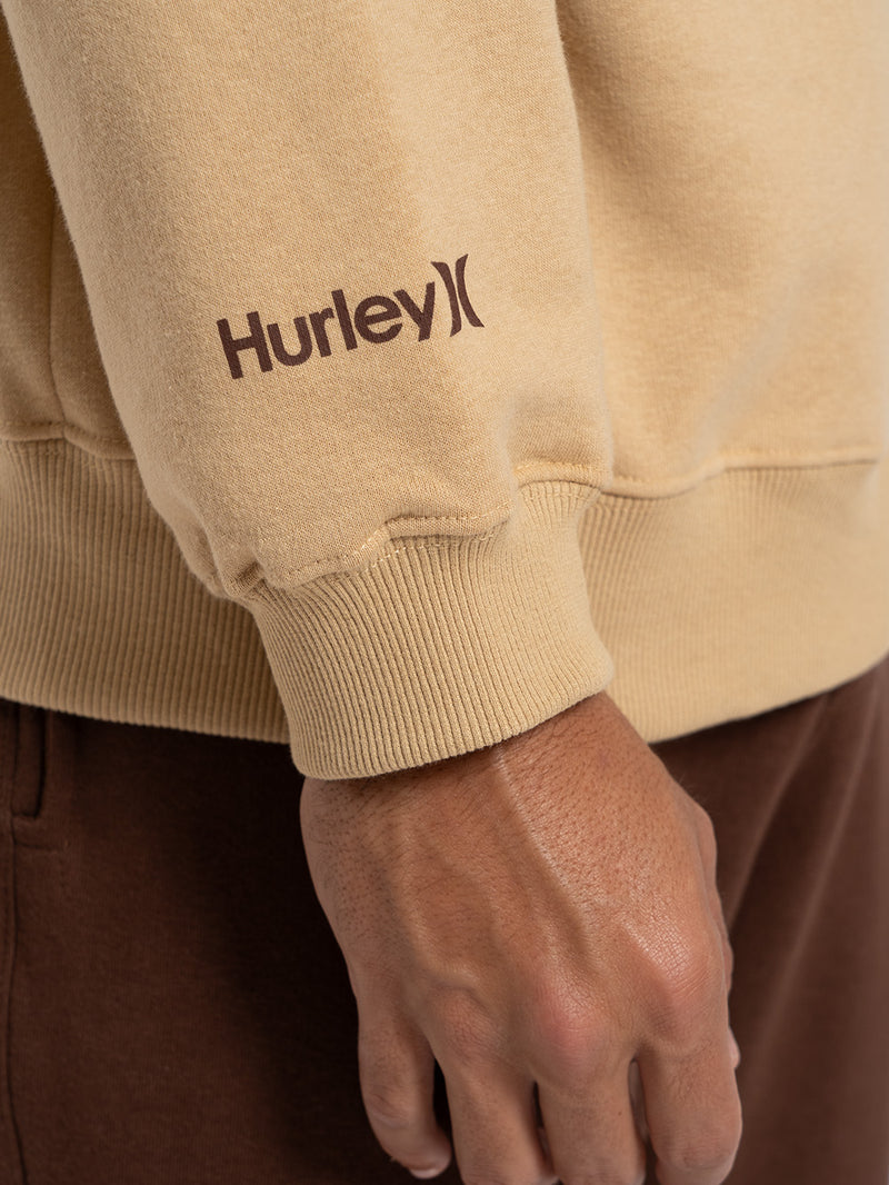 Moletom Hurley Careca Mini Icon II Bege