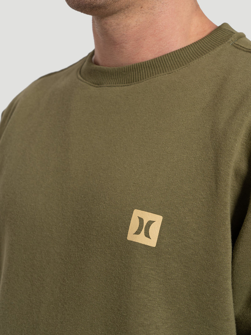 Moletom Hurley Careca Mini Icon II Militar